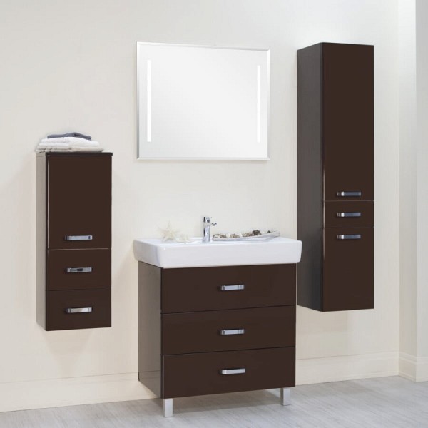 Комплект мебели для ванной Акватон Америна М 80 темно-коричневая