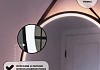 Зеркало настенное с подсветкой круглое в ванную Teymi Kuura D800 LED сенсор кожаный ремень T20712 T20712 № 7