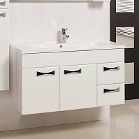 Превью фото Тумба с раковиной Акватон Диор 100 белая № 1