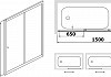 Шторка на ванну RGW Screens SC-42 1500x1500 № 3