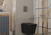 Комплект инсталляция Teymi Rapid SL с кнопкой GROHE оружейная сталь + унитаз ТОРНАДО Helmi Pro Vortex Black F17878 № 16
