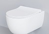 Унитаз подвесной Abner 103T20101R 545x360x330 БЕЛЫЙ матовый безободковый с тонкой крышкой № 4