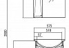 Тумба с раковиной Акватон Джимми 57У 1A2505K0DJ010 № 3