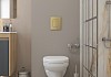Комплект инсталляция Teymi Rapid SL с кнопкой GROHE золото матовое + унитаз Hanna F17898 № 16