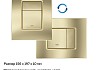 Комплект инсталляция Teymi Rapid SL с кнопкой GROHE золото матовое + унитаз Hanna F17898 № 2