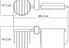 Держатель туалетной бумаги Wasserkraft Berkel K-6859 с держателем освежителя воздуха № 4