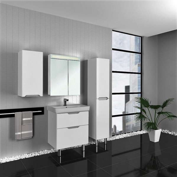Комплект мебели для ванной Dreja Q Plus 60 белая