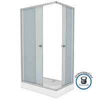 Превью фото Душевой уголок Niagara Eco NG-018-14Q 1000х800х1950 низкий поддон, стекло матовое 0181422Q № 1