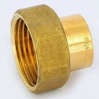 Превью фото Вставка с накидной гайкой пайка-В с плоской прокладкой VIEGA 22х1 288389 № 1