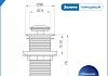 Донный клапан для раковины без перелива Teymi Ritta золото глянцевый T140228 № 12