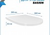 Сиденье для напольного унитаза Teymi Ellie Vortex микролифт S40206 № 6
