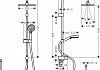 Душевая система Hansgrohe Vernis Shape Showerpipe 26282000 Хром № 2