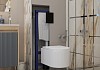 Комплект инсталляция Teymi Rapid SL с кнопкой GROHE черная + унитаз ТОРНАДО Martta Vortex F17599 № 15