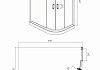 Душевое ограждение Ambassador Kingston 110x80x200 14011210 № 6