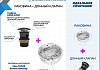Раковина для ванной накладная Teymi Lina S D40 белый мрамор в комплекте донный клапан клик-клак черный F12593