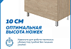 Тумба напольная с раковиной для ванной 80 см Laina дуб светлый раковина Ritta 80 F16051 № 19