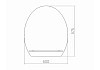 Зеркало Loranto Уют 500x575, с полкой 00000067 № 2