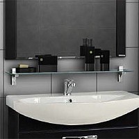 Превью фото Полка Акватон Ария 80 стеклянная 1A144603AA010 № 1