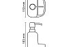 Дозатор с емкостью для губки, 430 ml WasserKRAFT 8499 № 2