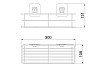 Полка для ванной Potato 28 подвесная, черный матовый P2802-2 № 3