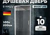 Душевая дверь в нишу Bravat Line 100x200 распашная № 10