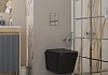 Комплект 3 в 1 инсталляция Grohe Rapid SL + Унитаз подвесной Teymi Helmi Pro Vortex Black + кнопка хром F18120 № 17