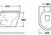 Унитаз подвесной безободковый OWL Vind Ruta-H с сиденьем DP микролифт № 5