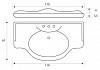 Комплект мебели для ванной Cezares Andama ciliegio anticato  № 5