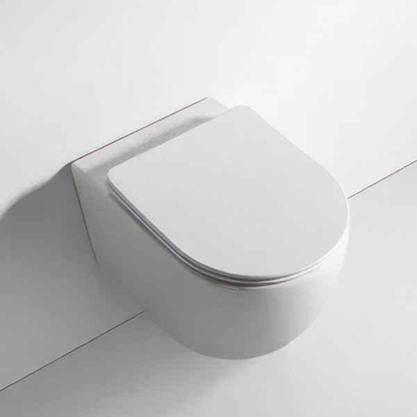 Подвесной унитаз BRAVAT 7KF22011301 с функцией плавного закрывания