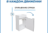Тумба подвесная с раковиной для ванной 40 см Teymi Бьёрке фасад графит раковина Vitra 40 правая F18292 № 13