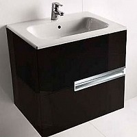 Превью фото Тумба под раковину Roca Victoria Nord black edition 60 черная ZRU9000096 № 1