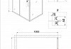 Дверь в нишу Niagara Nova NG-42-10AG 100х190 NG-42-10AG № 4