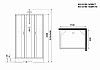 Душевая кабина Niagara Classic 110x80x240 низкий поддон, матовое стекло 431853QBKTG № 5