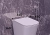 Комплект 3 в 1 инсталляция Grohe Rapid SL унитаз подвесной безободковый подвесной Teymi Helmi S + кнопка хром F18269 № 7