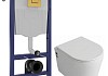 Комплект инсталляция Teymi Rapid SL с кнопкой GROHE золото глянец + унитаз ТОРНАДО Lori Media Vortex F17909 № 20