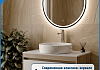 Зеркало настенное с подсветкой в ванную круглое Teymi Kaarina Black D800 LED сенсор T20213 T20213 № 3