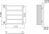 Полотенцесушитель водяной Terminus Вега П5 500x600-500 с боковым подключением 500 мм № 5