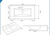 Тумба подвесная с раковиной для ванной 70 см Laina дуб темный раковина Ritta 70 F16039 № 15