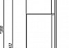Шкаф-пенал Акватон Рене подвесной, белый, грецкий орех 1A222003NRC80 1A222003NRC80 № 5