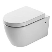 Превью фото Унитаз подвесной Bravat безободковый с сиденьем микролифт C21176UW-ENG № 1