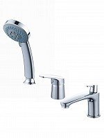 Превью фото Смеситель на борт ванны Diadonna D80-111124 на три отверстия, картридж 40 мм, хром № 1