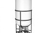 Емкость ЭкоПром ФМ 2000 с крышкой с дыхательным клапаном белый в обрешетке 117.2002.001.1