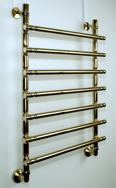 Полотенцесушитель универсальный Двин Bubble3 80/50 1"-3/4"-1/2" К3, Золотой хром 4627119332349