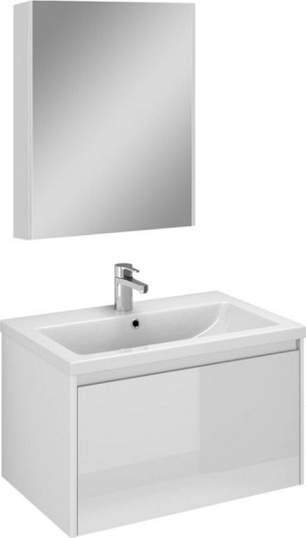 Комплект мебели для ванной Velvex Klaufs 70.1Y белая, подвесная
