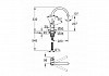 Смеситель для кухни Grohe BauClassic с высоким C-образным изливом, хром 31535001 № 2