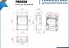 Тумба подвесная с раковиной для ванной 37 см Teymi Nura корпус дуб фасад белый раковина Hanna 37 левая F15025 № 10