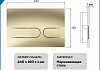 Клавиша смыва Teymi Martta двойной смыв золото матовый T70218 № 6