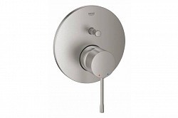 Превью фото Смеситель однорычажный для ванны Grohe Essence, круглая розетка, суперсталь 24058DC1 № 1