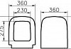 Крышка-сиденье VitrA S20 77-003-009 с микролифтом, петли хром № 4