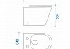 Комплект Teymi "Готовое решение": Бачок скрытого монтажа Aina + кнопка Kati белая + унитаз Helmi HD F00766 № 10